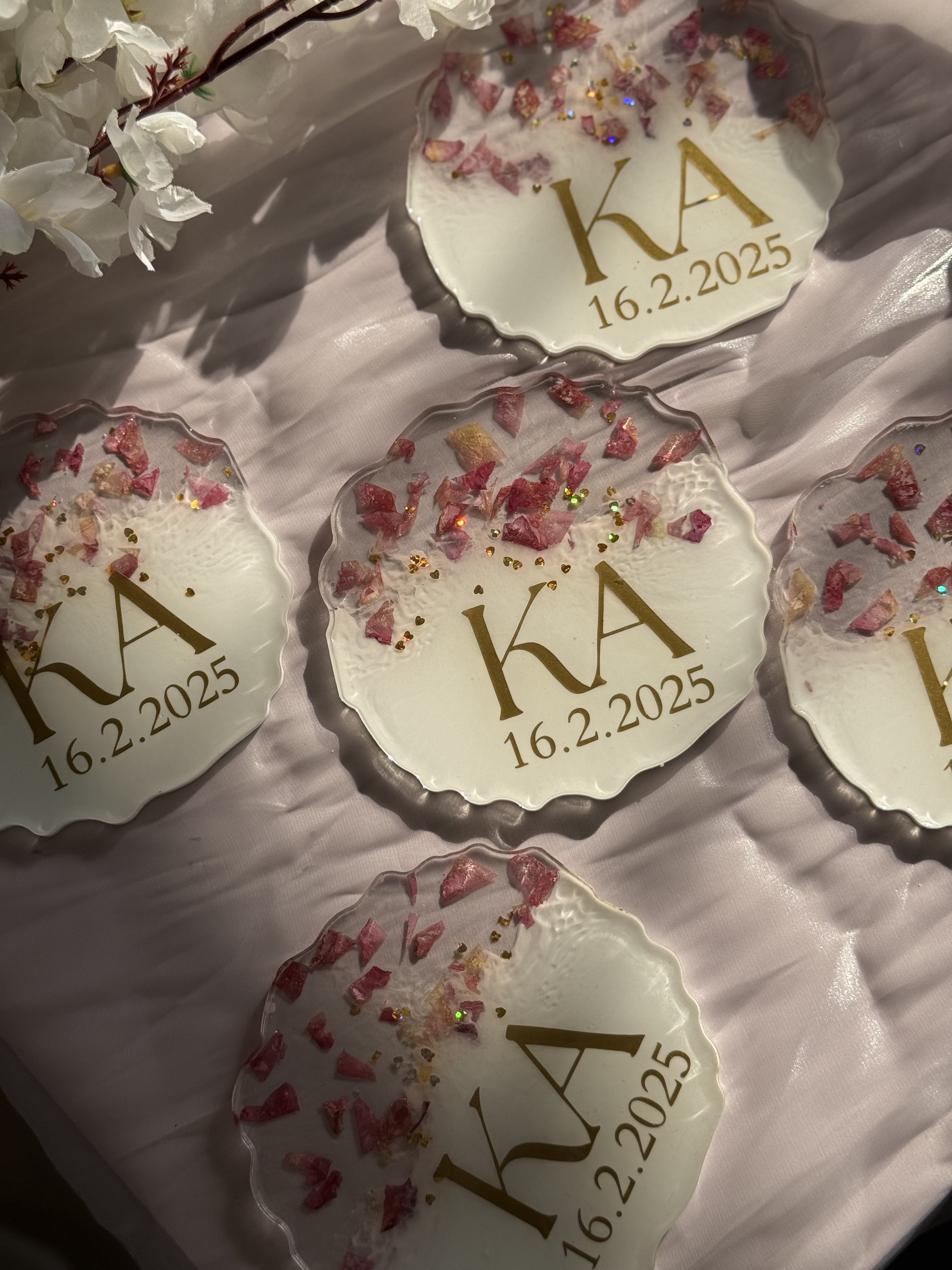 Wedding Monogram Coaster